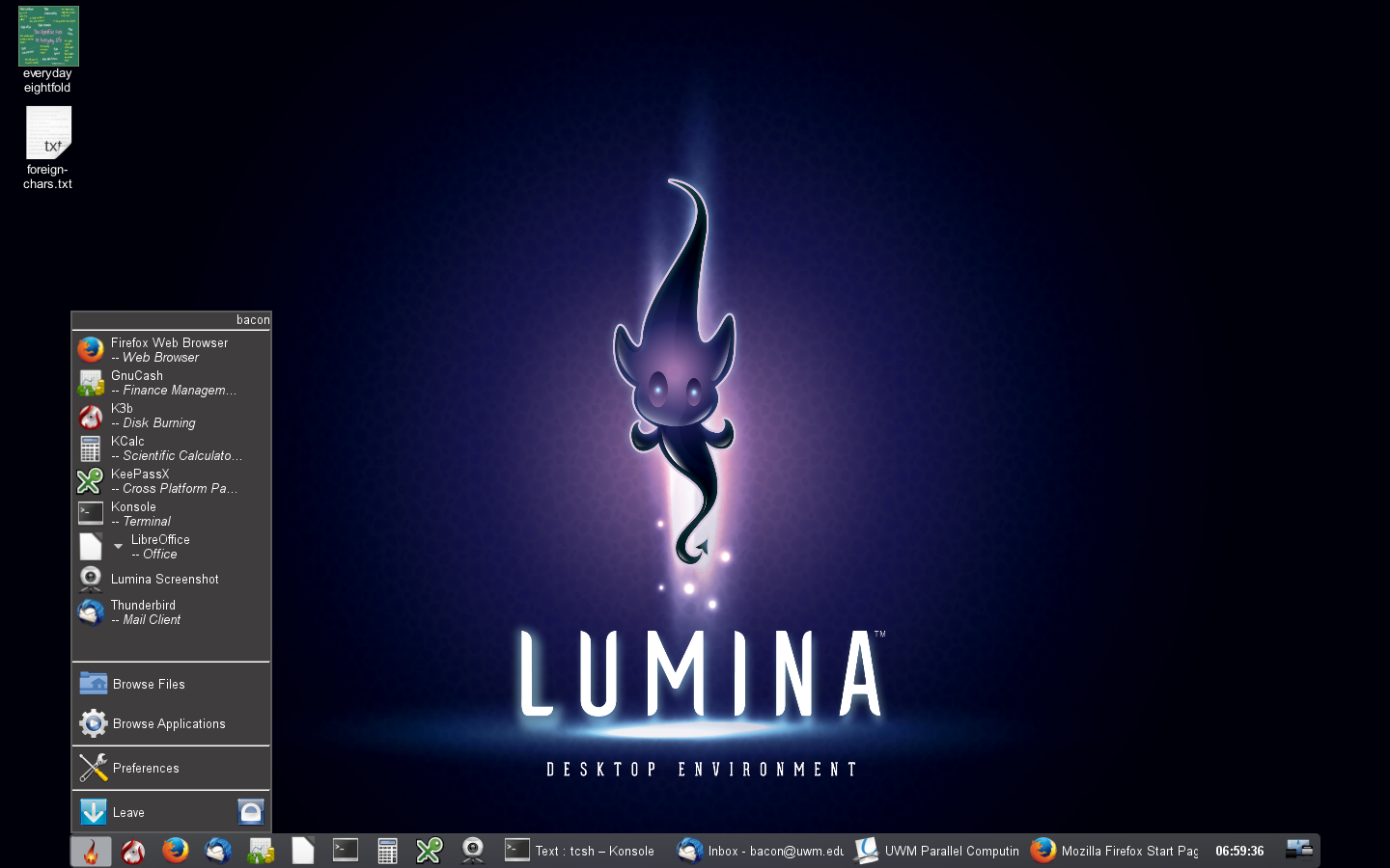 Lumina desktop