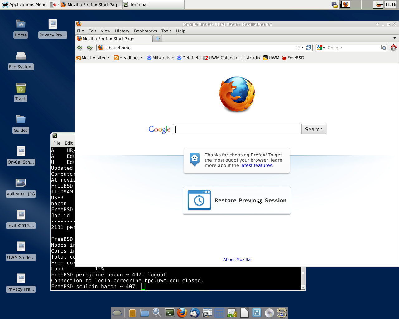 XFCE desktop